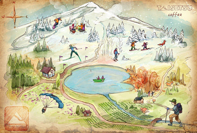 Drip coffee packed with the essence of Hokkaido winter